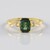 Anello in argento con Apatite Cromo