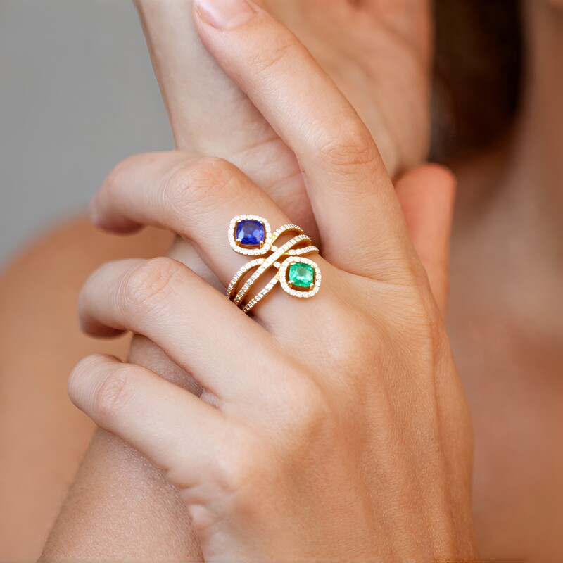 9K Tanzanite Gold Ring (Adela Gold)