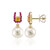 9K White South Sea Pearl Gold Earrings (Michelle Albala)