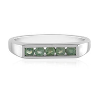 Zilveren ring met alexandrieten
