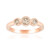 Gouden ring met een VS1 Argyle-Rose de France-Diamant (Annette)