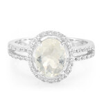 Bague en argent et Orthose