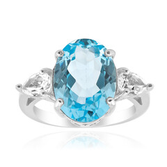 Sky Blue Topaz Silver Ring