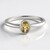 Bague en argent et Béryl jaune