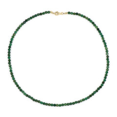 Afrikanische Jade-Silberhalskette