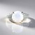 Anello in argento con Pietra di Luna Arcobaleno