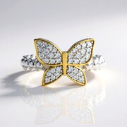 Bague en argent et Zircon (Dallas Prince Designs)