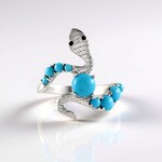 Anello in argento con Turchese Sleeping Beauty (Faszination Türkis)