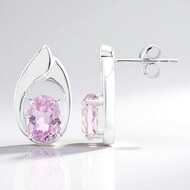 Orecchini in argento con Kunzite (Pallanova)