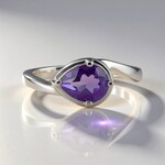 Anello in argento con Ametista Uruguay