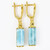 Boucles d'oreilles en argent et Larimar