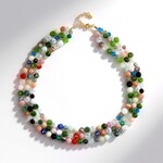 Collana in argento con Granato Mozambico
