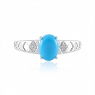 Anillo en oro con Turquesa bella durmiente