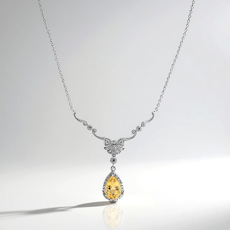 Collana in argento con Citrino
