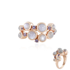 Silberner Mondstein-Silberring