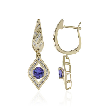 Orecchini in oro con Tanzanite AAA (de Melo)