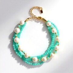 Bracciale in argento con Amazzonite (Riya)