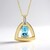 Collana in argento con Topazio Blu Cielo