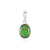 Pendentif en argent et Turquoise verte de Kingman