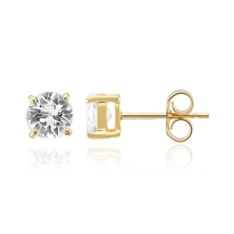 Zirkon-Silberohrringe