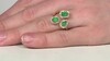 Anillo en oro con Esmeralda de Zambia AAA (CIRARI)