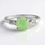 Anello in argento con Crisoprasio Imperiale