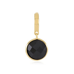 Zilveren hanger met een zwarte spinel