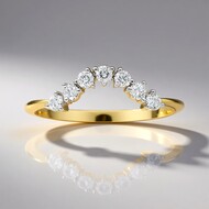9K SI1 (G) Diamond Gold Ring (Annette)