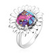 Turquoise Mosaic Silver Ring