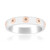 Zilveren ring met I1 Argyle-Rose de France diamanten (Annette)