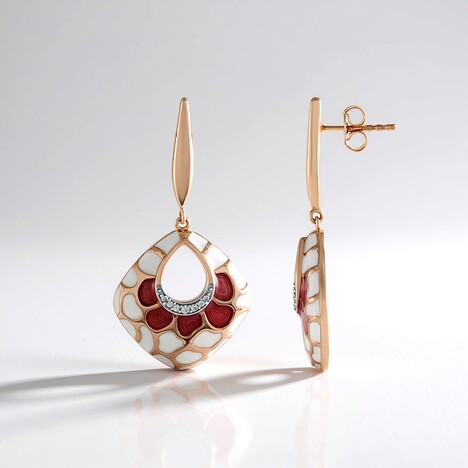 Orecchini in argento con Zircone (Adela Silber)