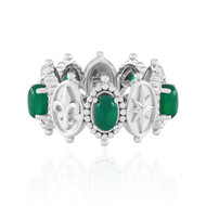 Grüner Achat-Silberring (Dallas Prince Designs)