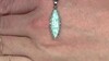 Zilveren hanger met een larimar
