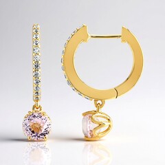 Orecchini in argento con Kunzite
