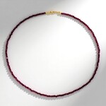 Collana in argento con Granato Mozambico