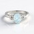 Anello in argento con Acquamarina Brasiliana