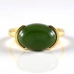 Anello in argento con Giada Canadese