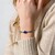 Brazalete en plata con Cianita de Nepal (Nan Collection)