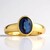 Anello in argento con Cianite del Nepal