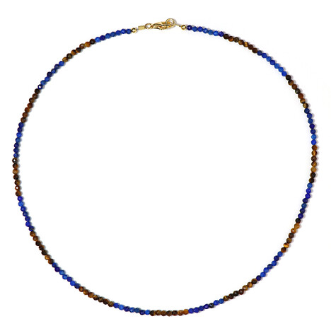 Edelstein-Silberhalskette