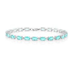 Bracciale in argento con Quarzo color paraiba