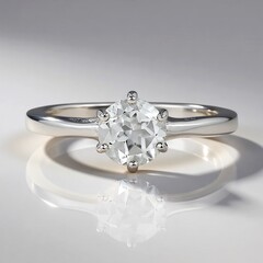 Anello in argento con Topazio Bianco