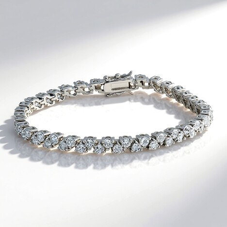 Bracciale in argento con Topazio Bianco