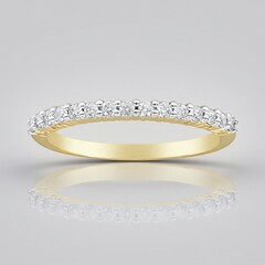 Anello in oro con Diamante SI1 (G) (Annette)