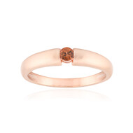 Champagner-Zirkon-Silberring