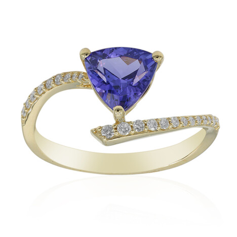 Anello in oro con Tanzanite AAA (CIRARI)