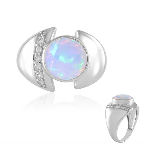 Anillo en plata con Ópalo Welo AAA (de Melo)