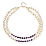 Collar en plata con Perla blanca Freshwater