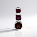 Ciondolo in argento con Granato Mozambico (MONOSONO COLLECTION)