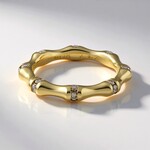 Anello in oro con Diamante Champagne I3 (de Melo Gold)